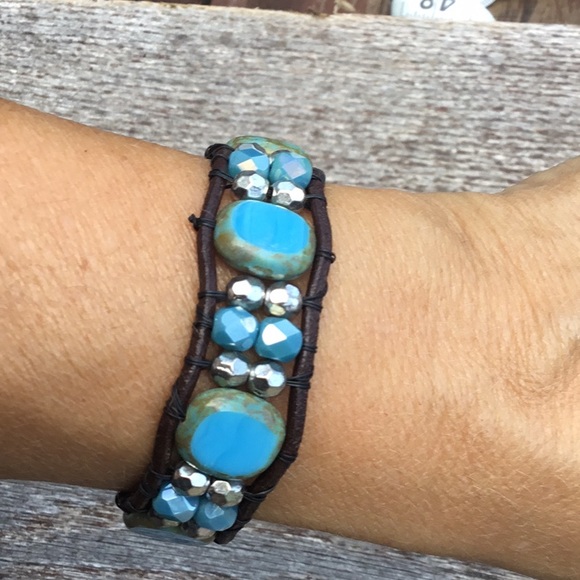 🦋 Shades of Blue Mini Cuff - Picture 3 of 5